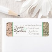 Vintages Kartenrückgabezeichen (Insitu)