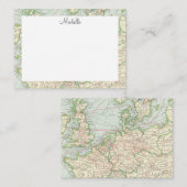 Vintages KartenSkript Personalisiert Mitteilungskarte (Vorne/Hinten)