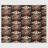 Vintages Karussell Geschenkpapier (Flach)