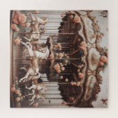 Vintages Karussell mit Rose Puzzle (Horizontal)