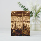 Vintages Karussell Postkarte (Stehend Vorderseite)