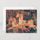 Vintages Karussell Postkarte (Vorne/Hinten)