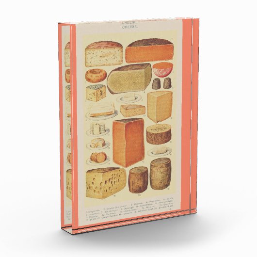 Vintages Käsediagramm Fotoblock (Links)