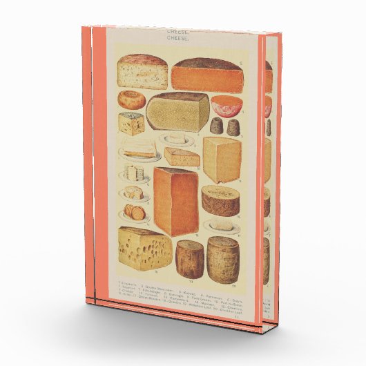 Vintages Käsediagramm Fotoblock (Rechts)