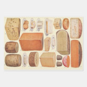 Vintages Käsediagramm Geschenkpapier Set (Vorderseite)