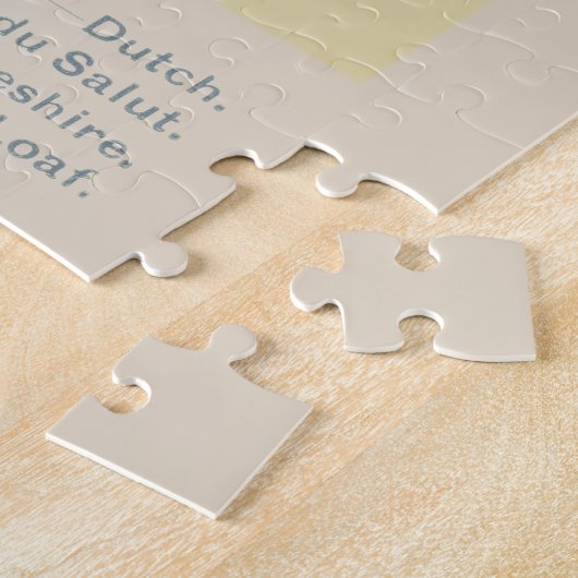 Vintages Käsediagramm Puzzle (Seite)