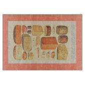 Vintages Käsediagramm Schneidebrett (Vorderseite)