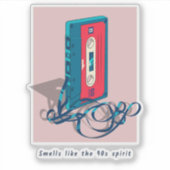 Vintages Kassettenband der 90er Jahre Aufkleber (Vorderseite)