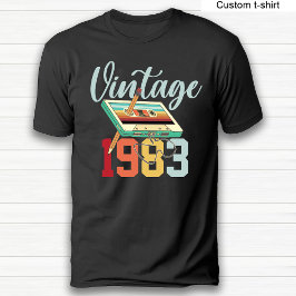 Vintages Kassettenband Geburtstagsparty 80er 90er T-Shirt
