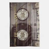 Vintages Kassettenband Geschirrtuch (Vertikal)