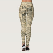 Vintages Katalogdesign Leggings (Rückseite)