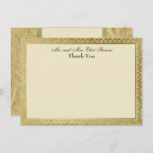 Vintages katholisches querespersonalisiertes dankeskarte (Vorne/Hinten)