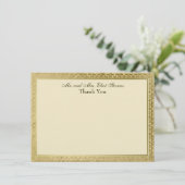 Vintages katholisches querespersonalisiertes dankeskarte (Stehend Vorderseite)