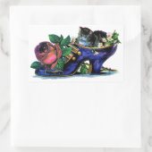 Vintages Kätzchen in Lady's Shoe Sticker (Tasche)