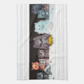 Vintages Katzen-Abendessen-Kunst-Tee-Tuch Louis Handtuch (Vertikal)