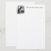 Vintages Katzen-Illustrations-Briefpapier Briefpapier (Vorne/Hinten)