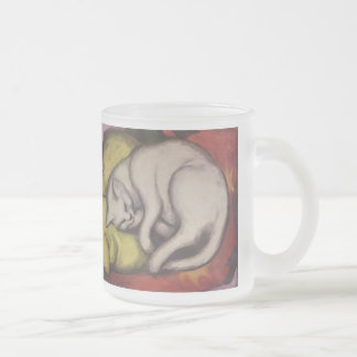 Vintages Katzen-Schlafen Mattglastasse