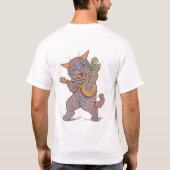 Vintages Katzen-T-Shirt Louis Wain T-Shirt (Rückseite)
