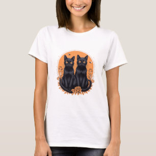 Vintages Katzengeschenk für ein verrücktes Mädchen T-Shirt