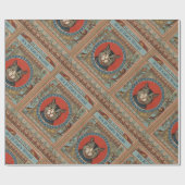 Vintages Katzenleben für Kitty Cat Classic Geschenkpapier (Flach)