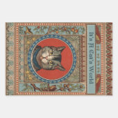 Vintages Katzenleben für Kitty Cat Classic Geschenkpapier Set (Vorderseite 2)