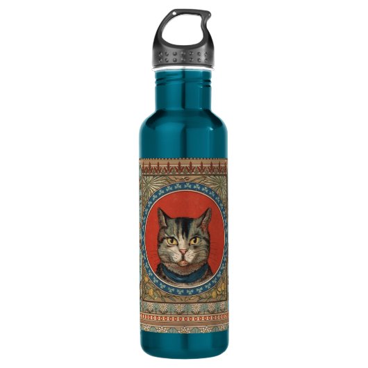 Vintages Katzenleben für Kitty Cat Classic Trinkflasche (Vorderseite)
