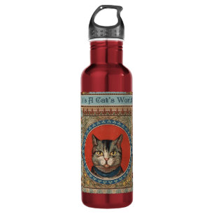 Vintages Katzenleben für Kitty Cat Classic Trinkflasche