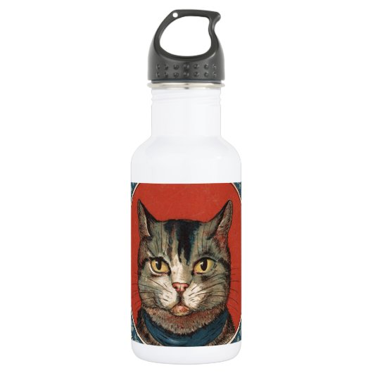 Vintages Katzenleben für Kitty Cat Classic Trinkflasche (Vorderseite)