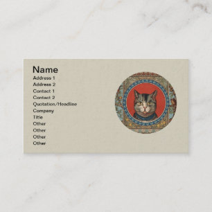 Vintages Katzenleben für Kitty Cat Classic Visitenkarte