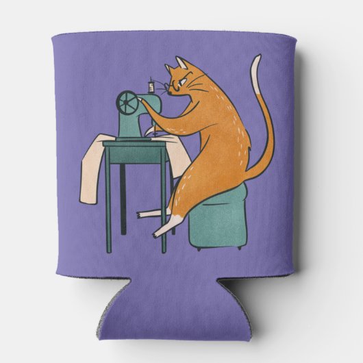 Vintages Katzennähen Dosenkühler (Rückseite)