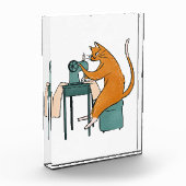 Vintages Katzennähen Fotoblock (Links)