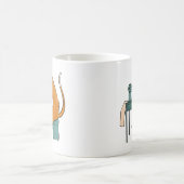 Vintages Katzennähen Kaffeetasse (Mittel)