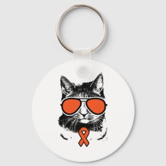 Vintages Katzenrsd Crps-Bewusstsein Schlüsselanhänger