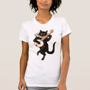 Vintages Katzentee-Hemd T-Shirt