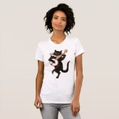 Vintages Katzentee-Hemd T-Shirt (Vorne ganz)