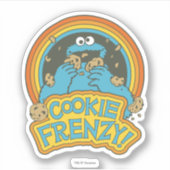 Vintages Keksmonster | Cookie Frenzy Aufkleber (Vorderseite)