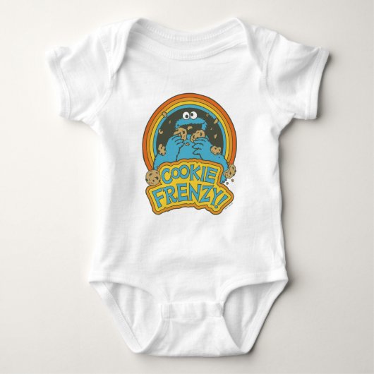 Vintages Keksmonster | Cookie Frenzy Baby Strampler (Vorderseite)