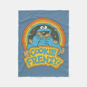 Vintages Keksmonster   Cookie Frenzy Fleecedecke