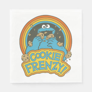 Vintages Keksmonster   Cookie Frenzy Serviette