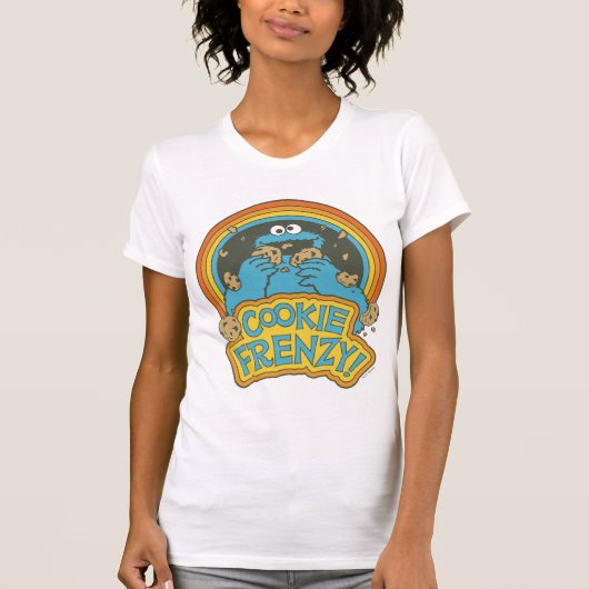 Vintages Keksmonster | Cookie Frenzy T-Shirt (Vorderseite)
