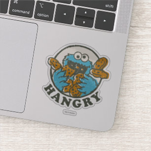 Vintages Keksmonster Hangry Aufkleber
