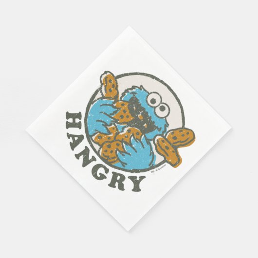 Vintages Keksmonster | Hangry Serviette (Ecke)