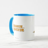 Vintages Keksmonster isst Cookies Tasse (Vorderseite Links)