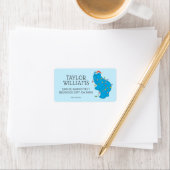 Vintages Keksmonster Weihnachtslicht Adressaufkleber (Insitu)