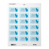 Vintages Keksmonster Weihnachtslicht Adressaufkleber (Vorne)