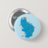 Vintages Keksmonster Weihnachtslicht Button (Vorne & Hinten)