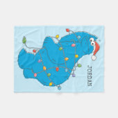 Vintages Keksmonster Weihnachtslicht Fleecedecke (Vorderseite (Horizontal))