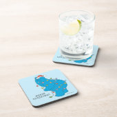 Vintages Keksmonster Weihnachtslicht Getränkeuntersetzer (Rechte Seite)