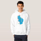 Vintages Keksmonster Weihnachtslicht Hoodie (Vorne ganz)