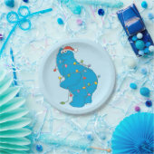 Vintages Keksmonster Weihnachtslicht Pappteller (Party)